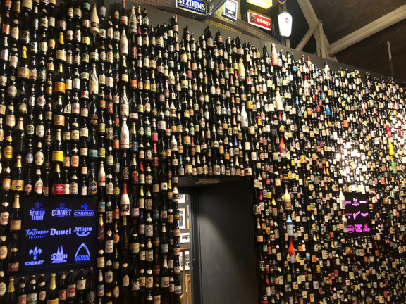 Lots and lots of Belgian beers!