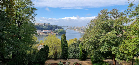 View of the Douro River from Gardens of the Crystal Palace